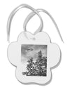 I Want to Believe - UFO Paw Print Shaped Ornament by TooLoud-Ornament-TooLoud-White-Davson Sales