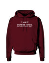 I Went Outside Once Text Dark Hoodie Sweatshirt-Hoodie-TooLoud-Maroon-Small-Davson Sales