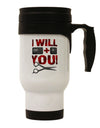 I Will Ctrl X You Stainless Steel 14oz Travel Mug-Travel Mugs-TooLoud-White-Davson Sales