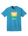 iBlaze Logo - Marijuana Leaf Adult Dark T-Shirt-Mens T-Shirt-TooLoud-Turquoise-Small-Davson Sales