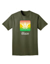 iBlaze Logo - Marijuana Leaf Adult Dark T-Shirt-Mens T-Shirt-TooLoud-Military-Green-Small-Davson Sales