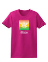 iBlaze Logo - Marijuana Leaf Womens Dark T-Shirt-Womens T-Shirt-TooLoud-Hot-Pink-Small-Davson Sales