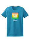 iBlaze Logo - Marijuana Leaf Womens Dark T-Shirt-Womens T-Shirt-TooLoud-Turquoise-X-Small-Davson Sales