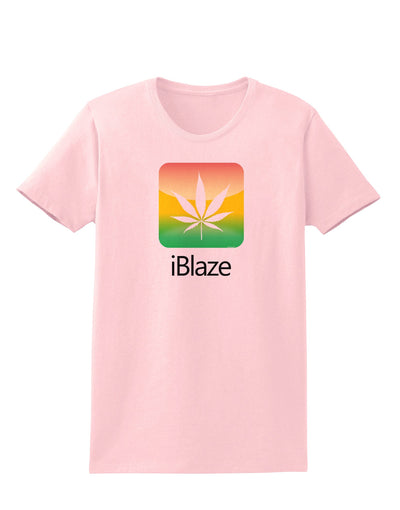 iBlaze Logo - Marijuana Leaf Womens T-Shirt-Womens T-Shirt-TooLoud-PalePink-X-Small-Davson Sales