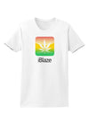 iBlaze Logo - Marijuana Leaf Womens T-Shirt-Womens T-Shirt-TooLoud-White-X-Small-Davson Sales