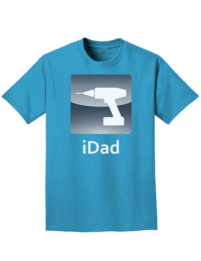 iDad Drill Adult Dark T-Shirt-Mens T-Shirt-TooLoud-Turquoise-Small-Davson Sales