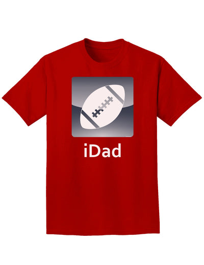 iDad Football Adult Dark T-Shirt-Mens T-Shirt-TooLoud-Red-Small-Davson Sales