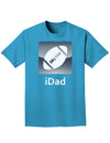 iDad Football Adult Dark T-Shirt-Mens T-Shirt-TooLoud-Turquoise-Small-Davson Sales