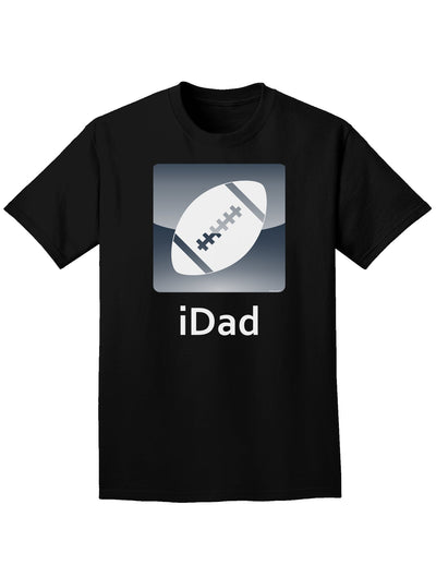 iDad Football Adult Dark T-Shirt-Mens T-Shirt-TooLoud-Black-Small-Davson Sales