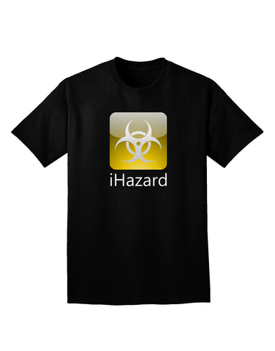 iHazard Logo - Zombie Apocalypse  Adult Dark V-Neck T-Shirt