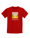iHazard Logo - Zombie Apocalypse Childrens Dark T-Shirt-Childrens T-Shirt-TooLoud-Red-X-Small-Davson Sales