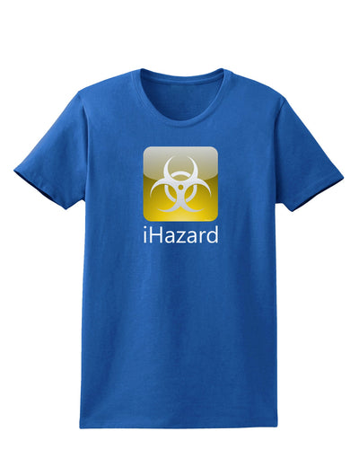 iHazard Logo - Zombie Apocalypse Womens Dark T-Shirt-Womens T-Shirt-TooLoud-Royal-Blue-X-Small-Davson Sales