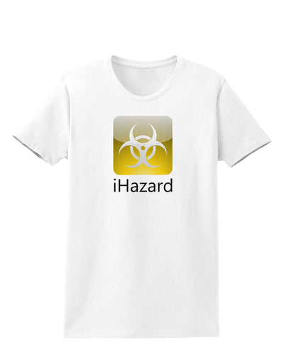 iHazard Logo - Zombie Apocalypse Womens T-Shirt-Womens T-Shirt-TooLoud-White-X-Small-Davson Sales