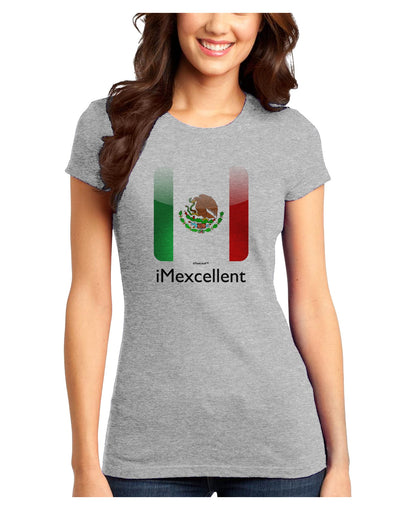 iMexcellent Icon - Cinco de Mayo Juniors T-Shirt-Womens Juniors T-Shirt-TooLoud-Ash-Gray-Juniors Fitted X-Small-Davson Sales