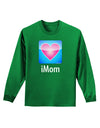 iMom - Mothers Day Adult Long Sleeve Dark T-Shirt-TooLoud-Kelly-Green-Small-Davson Sales