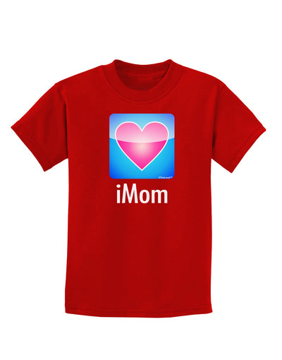 iMom - Mothers Day Childrens Dark T-Shirt-Childrens T-Shirt-TooLoud-Red-X-Small-Davson Sales