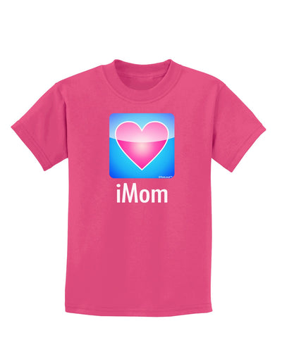 iMom - Mothers Day Childrens Dark T-Shirt-Childrens T-Shirt-TooLoud-Sangria-X-Small-Davson Sales