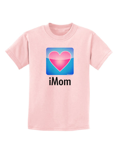 iMom - Mothers Day Childrens T-Shirt-Childrens T-Shirt-TooLoud-PalePink-X-Small-Davson Sales