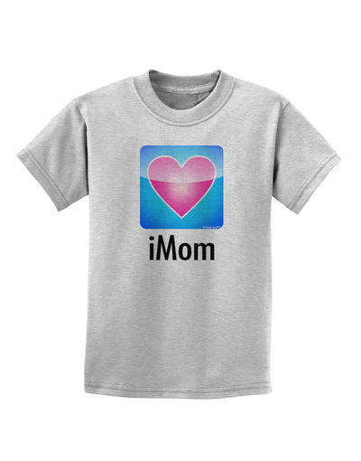 iMom - Mothers Day Childrens T-Shirt-Childrens T-Shirt-TooLoud-AshGray-X-Small-Davson Sales