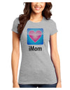 iMom - Mothers Day Juniors T-Shirt-Womens Juniors T-Shirt-TooLoud-Ash-Gray-Juniors Fitted X-Small-Davson Sales