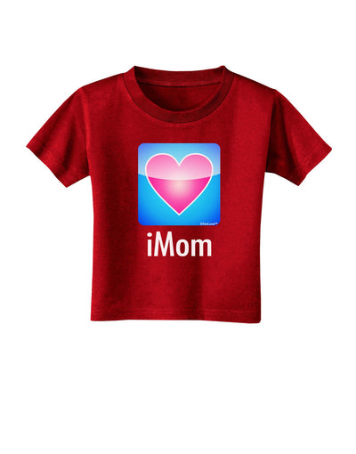 iMom - Mothers Day Toddler T-Shirt Dark-Toddler T-Shirt-TooLoud-Red-2T-Davson Sales