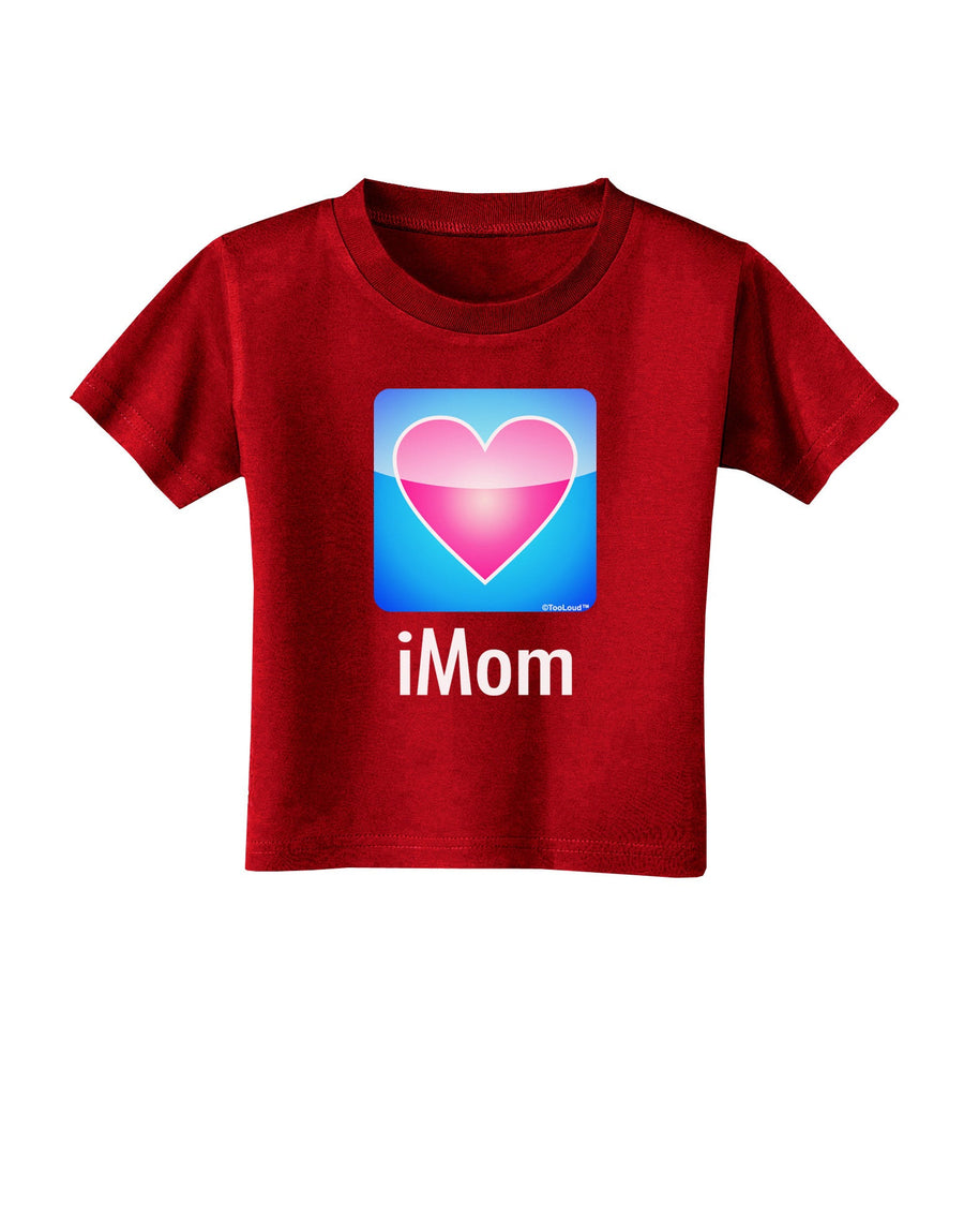 iMom - Mothers Day Toddler T-Shirt Dark-Toddler T-Shirt-TooLoud-Black-2T-Davson Sales