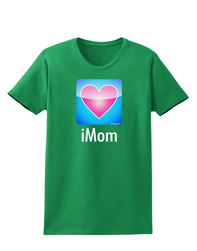 iMom - Mothers Day Womens Dark T-Shirt-TooLoud-Kelly-Green-X-Small-Davson Sales