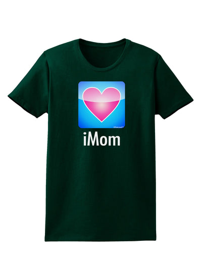 iMom - Mothers Day Womens Dark T-Shirt-TooLoud-Forest-Green-Small-Davson Sales