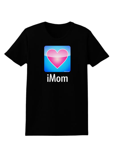 iMom - Mothers Day Womens Dark T-Shirt-TooLoud-Black-X-Small-Davson Sales