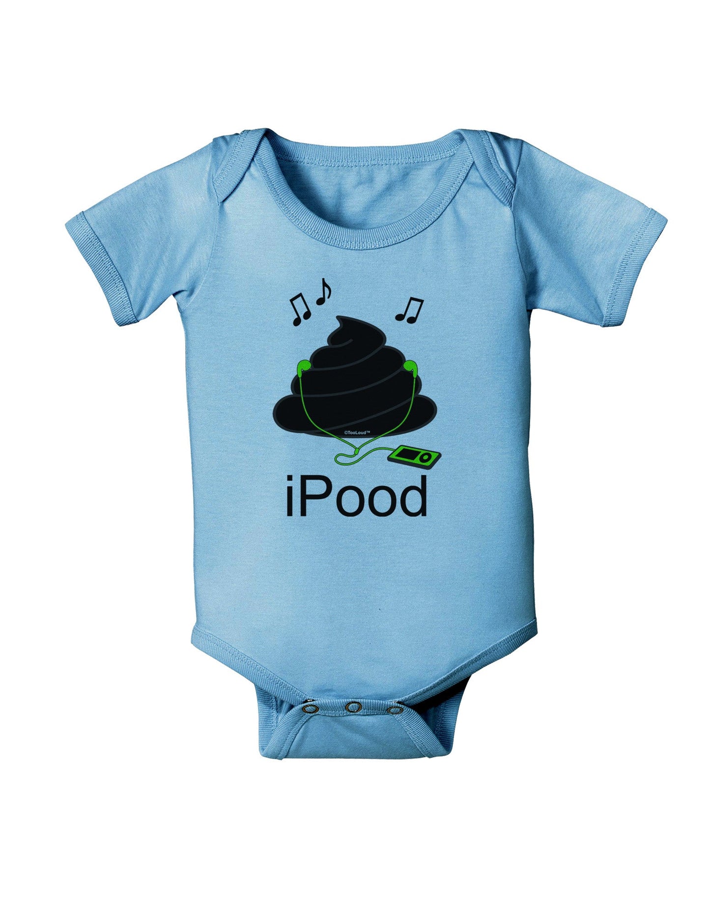 iPood Baby Romper Bodysuit-Baby Romper-TooLoud-LightBlue-06-Months-Davson Sales