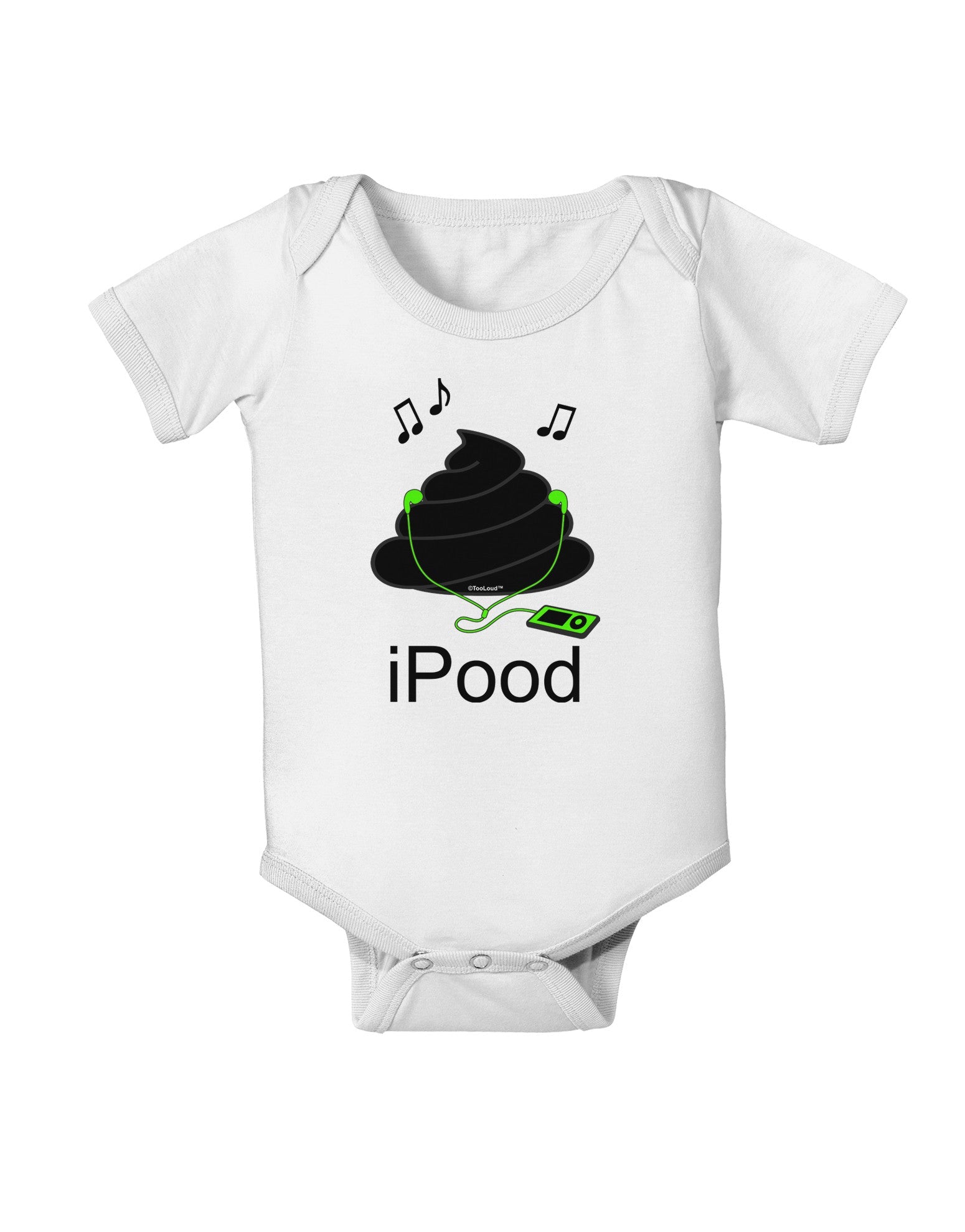 iPood Baby Romper Bodysuit-Baby Romper-TooLoud-White-06-Months-Davson Sales