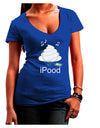 iPood Womens V-Neck Dark T-Shirt-Womens V-Neck T-Shirts-TooLoud-Royal-Blue-Juniors Fitted Small-Davson Sales
