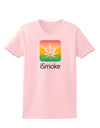 iSmoke Logo - Marijuana Leaf Womens T-Shirt-Womens T-Shirt-TooLoud-PalePink-X-Small-Davson Sales