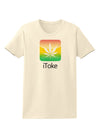 iToke Logo - Marijuana Leaf Womens T-Shirt-Womens T-Shirt-TooLoud-Natural-X-Small-Davson Sales