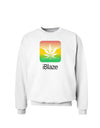 iBlaze Logo - Marijuana Leaf Sweatshirt-Sweatshirts-TooLoud-White-Small-Davson Sales