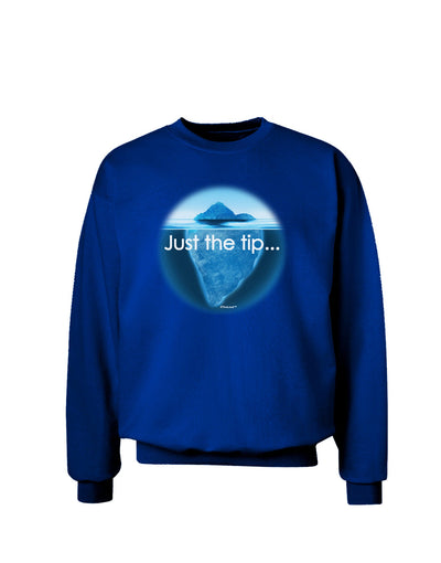 Iceberg Just the Tip Adult Dark Sweatshirt-Sweatshirts-TooLoud-Deep-Royal-Blue-Small-Davson Sales