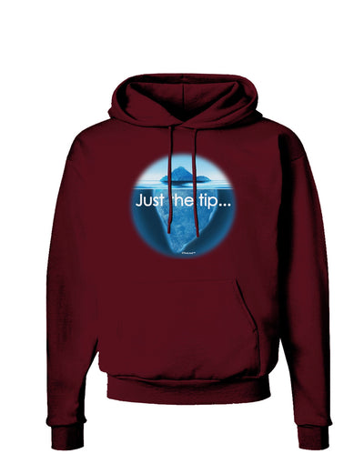 Iceberg Just the Tip Dark Hoodie Sweatshirt-Hoodie-TooLoud-Maroon-Small-Davson Sales