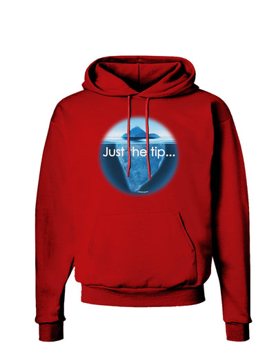 Iceberg Just the Tip Dark Hoodie Sweatshirt-Hoodie-TooLoud-Red-Small-Davson Sales