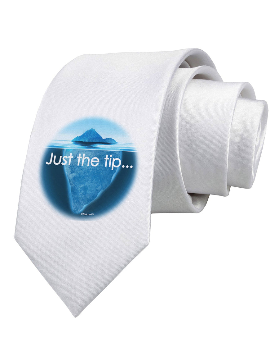 Iceberg Just the Tip Printed White Necktie