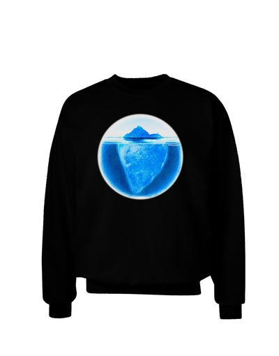 Iceberg Watercolor Adult Dark Sweatshirt-Sweatshirts-TooLoud-Black-Small-Davson Sales