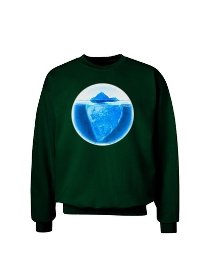 Iceberg Watercolor Adult Dark Sweatshirt-Sweatshirts-TooLoud-Deep-Forest-Green-Small-Davson Sales