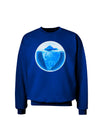 Iceberg Watercolor Adult Dark Sweatshirt-Sweatshirts-TooLoud-Deep-Royal-Blue-Small-Davson Sales