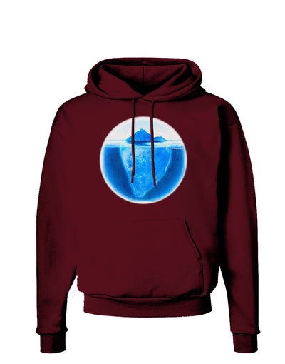 Iceberg Watercolor Dark Hoodie Sweatshirt-Hoodie-TooLoud-Maroon-Small-Davson Sales