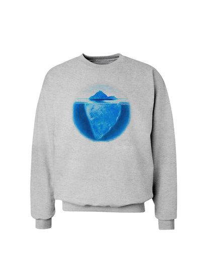Iceberg Watercolor Sweatshirt-Sweatshirts-TooLoud-AshGray-Small-Davson Sales