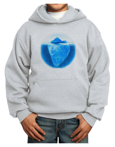 Iceberg Watercolor Youth Hoodie Pullover Sweatshirt-Youth Hoodie-TooLoud-Ash-XS-Davson Sales