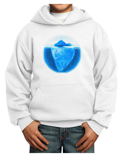 Iceberg Watercolor Youth Hoodie Pullover Sweatshirt-Youth Hoodie-TooLoud-White-XS-Davson Sales