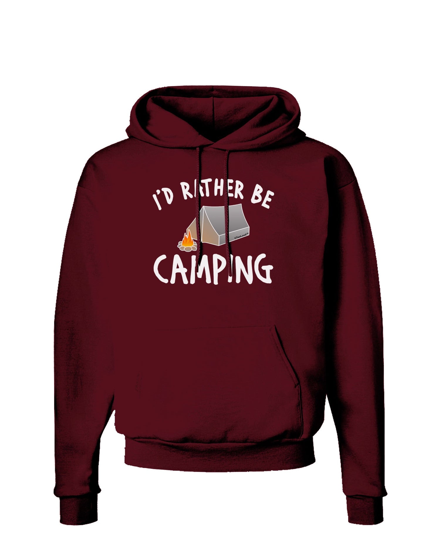 I'd Rather Be Camping Dark Hoodie Sweatshirt-Hoodie-TooLoud-Maroon-Small-Davson Sales