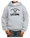 I'd Rather Be Eating Youth Hoodie Pullover Sweatshirt-Youth Hoodie-TooLoud-Ash-XS-Davson Sales