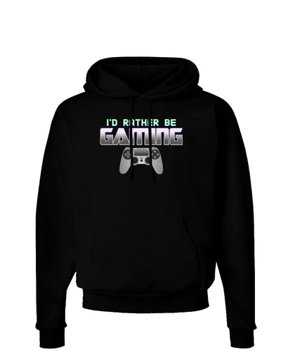 I'd Rather Be Gaming Dark Hoodie Sweatshirt-Hoodie-TooLoud-Black-Small-Davson Sales