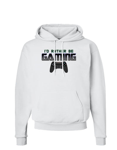 I'd Rather Be Gaming Hoodie Sweatshirt-Hoodie-TooLoud-White-Small-Davson Sales